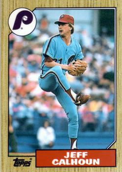 1987 Topps Traded - Limited Edition (Tiffany) #16T Jeff Calhoun Front