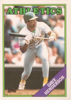 1988 Topps Traded - Limited Edition (Tiffany) #48T Dave Henderson Front