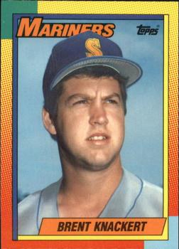 1990 Topps Traded - Limited Edition (Tiffany) #52T Brent Knackert Front