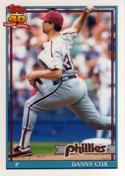 1991 Topps Traded - Limited Edition (Tiffany) #25T Danny Cox Front
