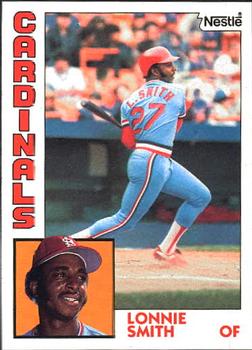 1984 Topps Nestle #580 Lonnie Smith Front