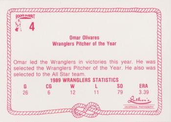 1989 Rock's Dugout Wichita Wranglers Update #4 Omar Olivares Back