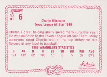 1989 Rock's Dugout Wichita Wranglers Update #6 Charlie Hillemann Back