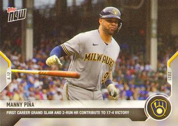 2021 Topps Now #647 Manny Pina Front