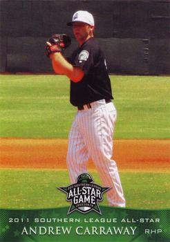 2011 Grandstand Southern League All-Stars North Division #NNO Andrew Carraway Front