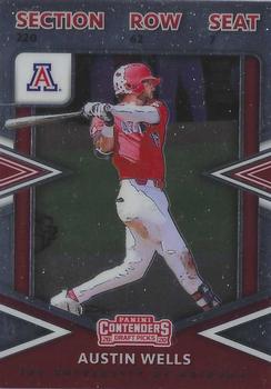 2020 Panini Elite Extra Edition - College Tickets #CT-AU Austin Wells Front