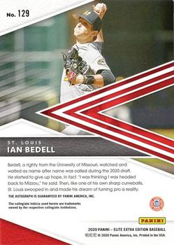 2020 Panini Elite Extra Edition - Signatures #129 Ian Bedell Back