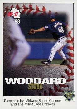 1998 Milwaukee Brewers Police - Midwest Sports Channel #NNO Steve Woodard Front
