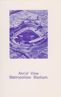 1965 Trade Bloc Minnesota Twins #NNO Metropolitan Stadium (Aerial View) Front