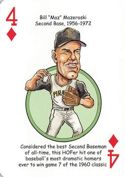 2020 Hero Decks Pittsburgh Pirates Baseball Heroes Playing Cards #4♦ Bill Mazeroski Front