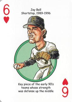 2020 Hero Decks Pittsburgh Pirates Baseball Heroes Playing Cards #6♥ Jay Bell Front