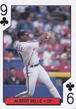 1992 Kahn's Cleveland Indians Playing Cards #9♣ Albert Belle Front