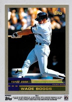 2021 Topps - Topps Double Headers #TDH-7 Wade Boggs Back