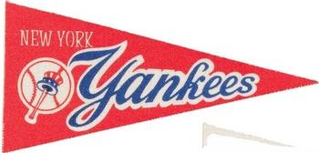 1963 Post Cereal - 1963 Post Cereal Major League Team Pennants #NNO New York Yankees Front