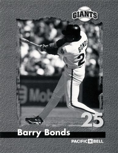1998-99 Pacific Bell San Francisco Giants  #NNO Barry Bonds Front