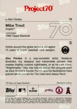 2021-22 Topps Project70 #79 Mike Trout Back