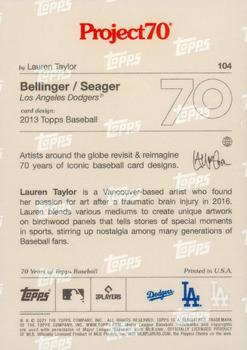 2021-22 Topps Project70 #104 Cody Bellinger / Corey Seager Back
