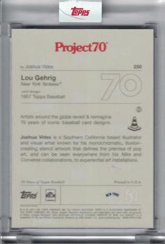 2021-22 Topps Project70 #250 Lou Gehrig Back