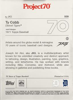 2021-22 Topps Project70 #509 Ty Cobb Back