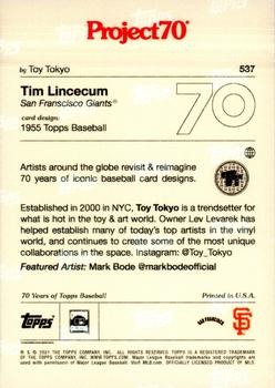 2021-22 Topps Project70 #537 Tim Lincecum Back