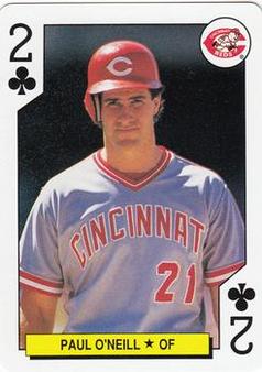 1991 International Playing Card Co. Major League All-Stars Playing Cards #2♣ Paul O'Neill Front
