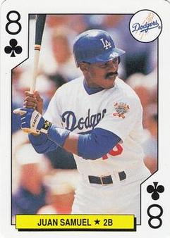 1991 International Playing Card Co. Major League All-Stars Playing Cards #8♣ Juan Samuel Front