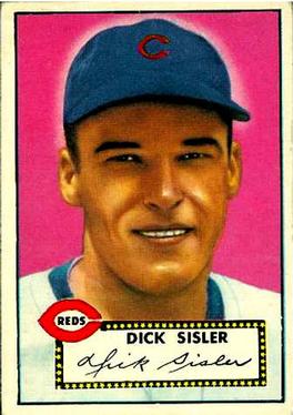 1952 Topps #113 Dick Sisler Front