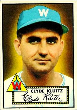 1952 Topps #132 Clyde Kluttz Front