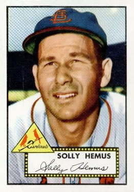 1952 Topps #196 Solly Hemus Front