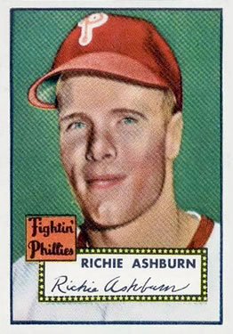 1952 Topps #216 Richie Ashburn Front