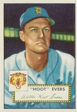 1952 Topps #222 Hoot Evers Front