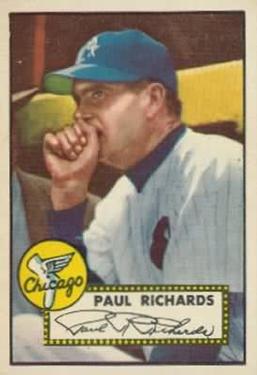 1952 Topps #305 Paul Richards Front