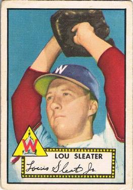 1952 Topps #306 Lou Sleater Front