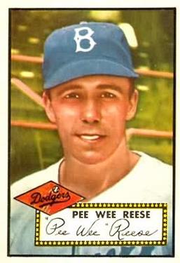 1952 Topps #333 Pee Wee Reese Front
