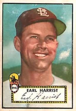 1952 Topps #402 Earl Harrist Front