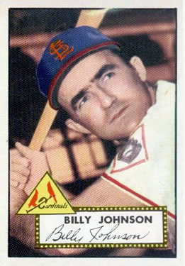 1952 Topps #83 Billy Johnson Front
