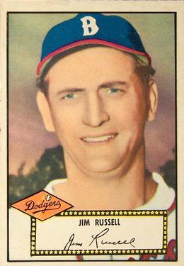 1952 Topps #51 Jim Russell Front