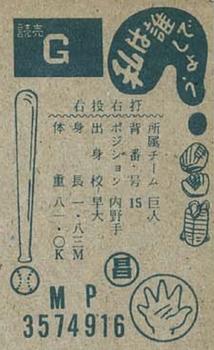 1960 Marusho Flag Back Menko (JCM 13a) #3574916 Kitsugi Back