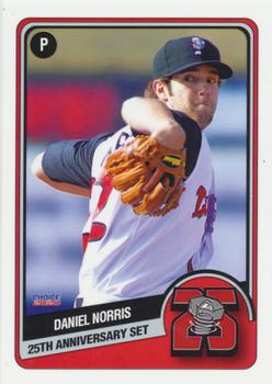 2020 Choice Lansing Lugnuts 25th Anniversary #10 Daniel Norris Front