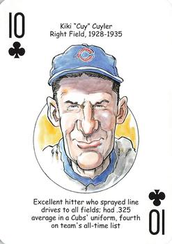 2006 Hero Decks Chicago Cubs Baseball Heroes Playing Cards #10♣ Kiki Cuyler Front