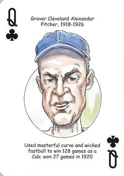 2006 Hero Decks Chicago Cubs Baseball Heroes Playing Cards #Q♣ Grover Cleveland Alexander Front