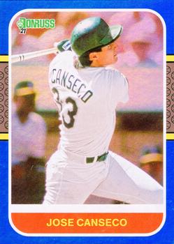 2021 Donruss - Holo Blue #259 Jose Canseco Front