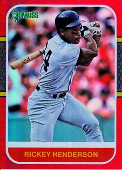 2021 Donruss - Holo Red #247a Rickey Henderson Front