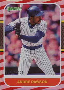 2021 Donruss - Red and White Stripes #258 Andre Dawson Front