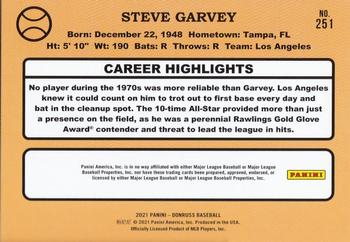 2021 Donruss - Season Stat Line #251 Steve Garvey Back