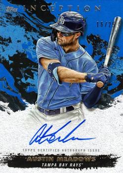 2021 Topps Inception - Rookies & Emerging Stars Autographs Blue #RESA-AME Austin Meadows Front