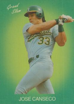 1990 Grand Slam (unlicensed) #NNO Jose Canseco Front