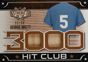 2021 Leaf Lumber - 3000 Hit Club Relics Bronze #3HC-08 George Brett Front