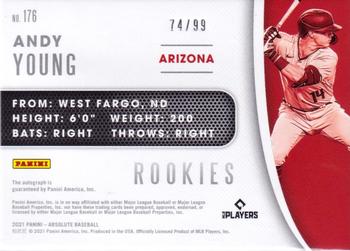 2021 Panini Absolute #176 Andy Young Back
