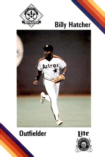 1986 Lite Beer Houston Astros #NNO Billy Hatcher Front